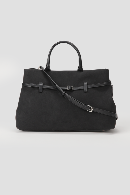 Structured Faux Leather Handbag