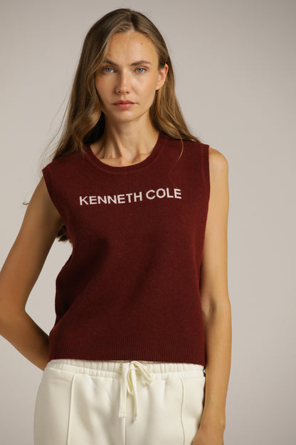 Ribbed Knit Vest