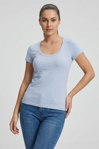 Round Neck Short-Sleeve Shirt