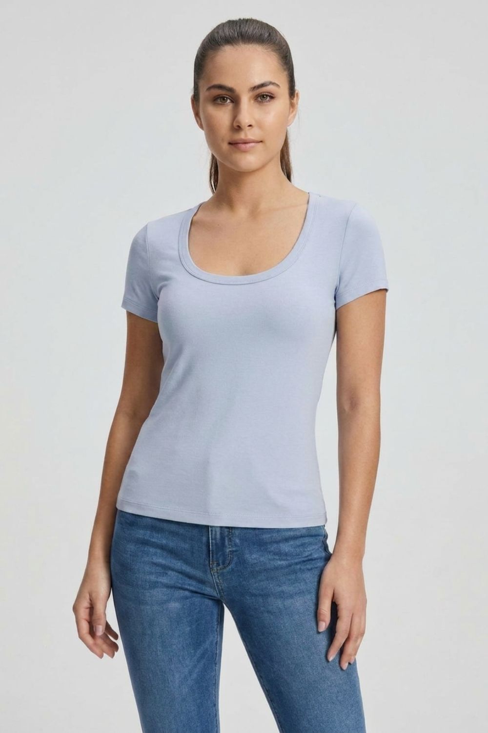 Round Neck Short-Sleeve Shirt