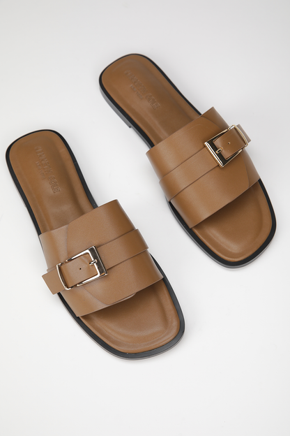 Buckle Slide Sandals 