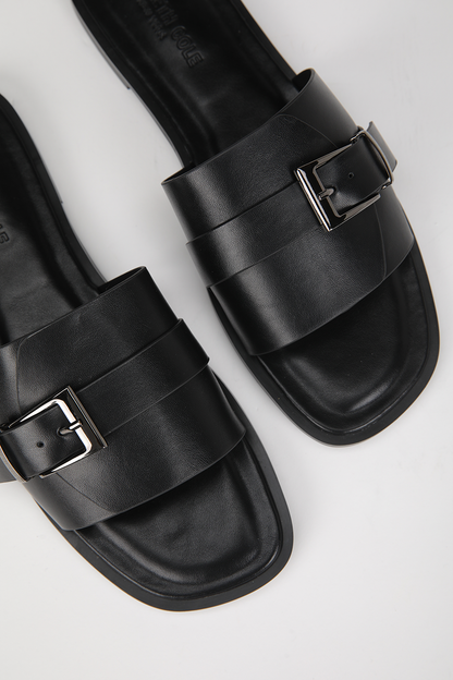 Buckle Slide Sandals 
