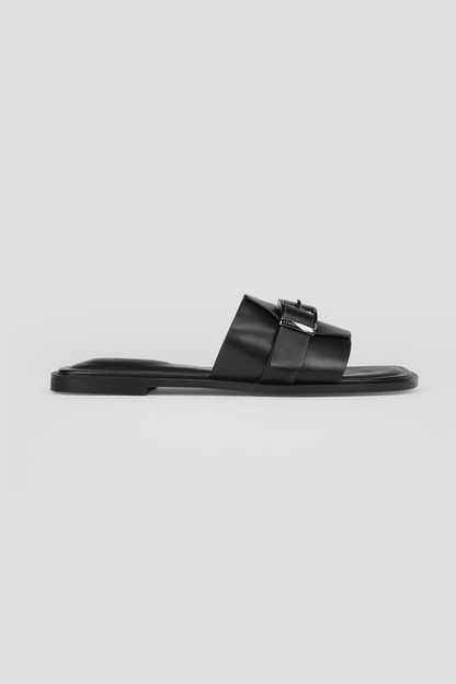 Buckle Slide Sandals 