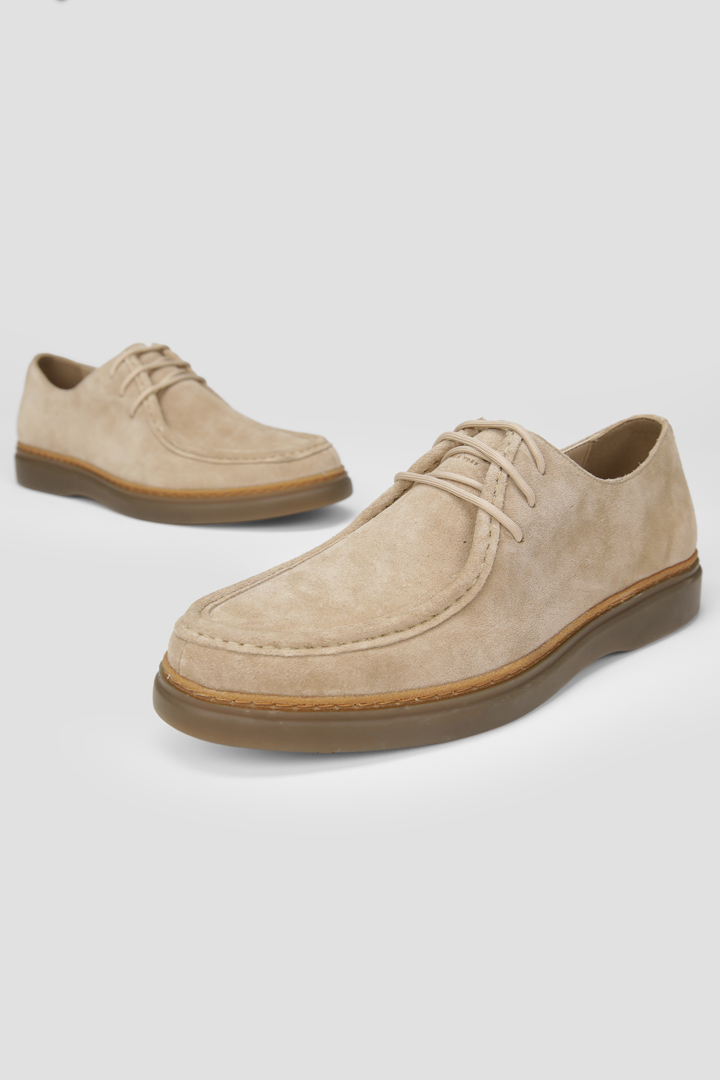 Suede Lace Up Loafers