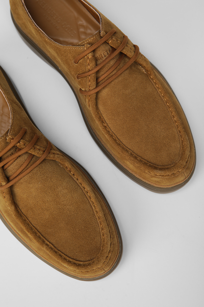 Suede Lace Up Loafers