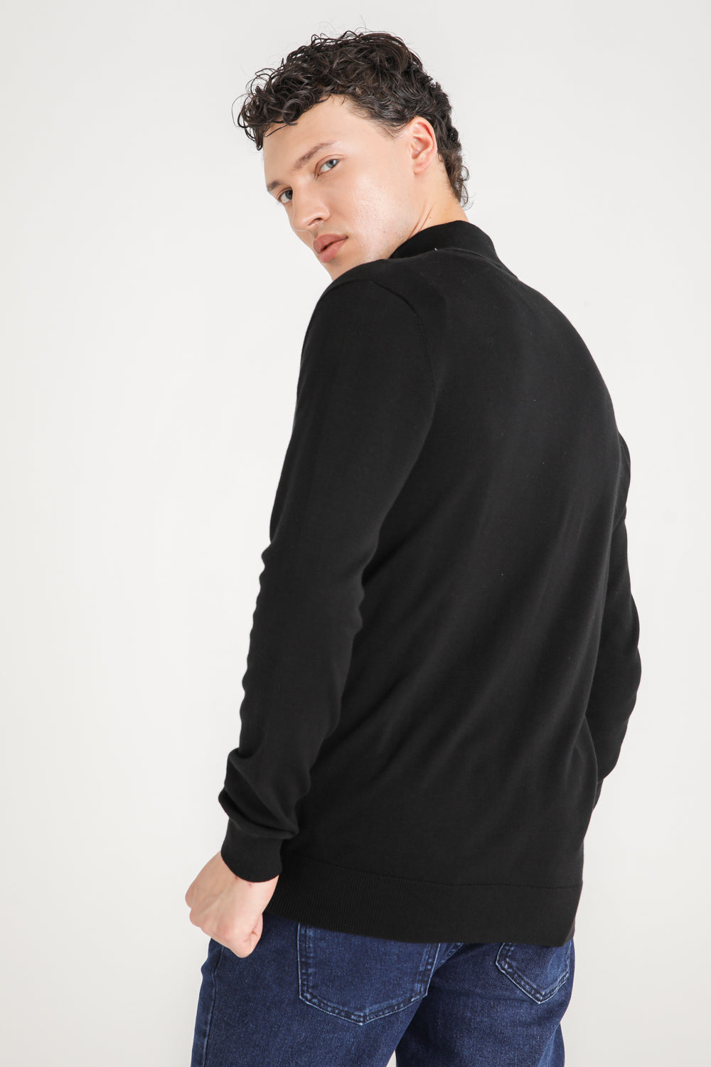 Cotton Zip Cardigan