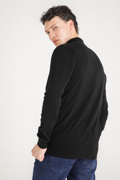 Cotton Zip Cardigan