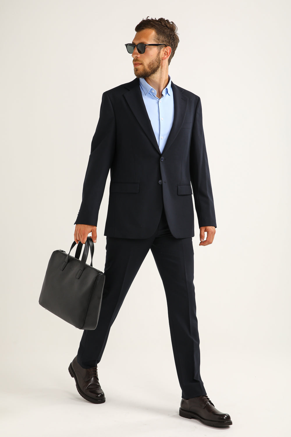 Straight Fit Tailored Trousers