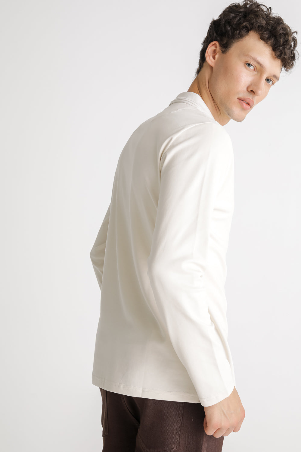 Long Sleeve Cotton Polo Shirt