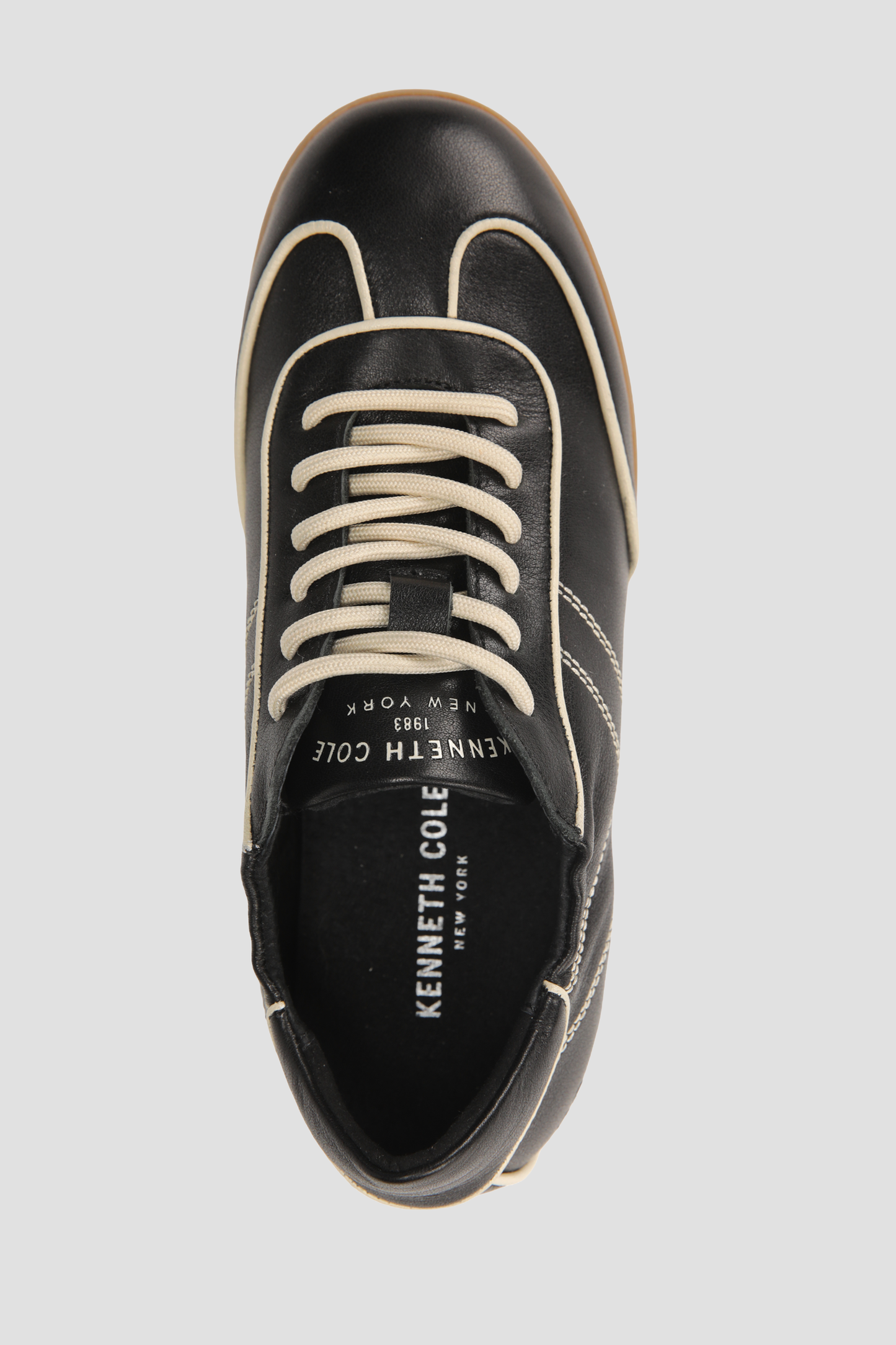 Contrast Piping Leather Sneaker