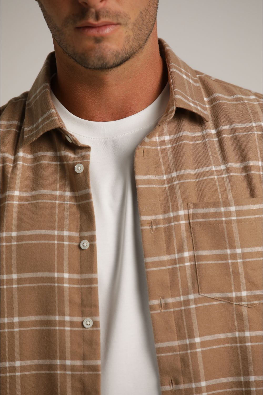 Checked Button Up Shirt