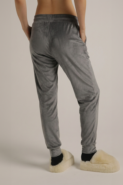 Velvet Cuffed Jog Pants
