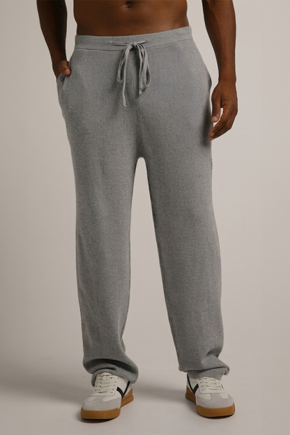 Knitted Rib Straight Leg Pants