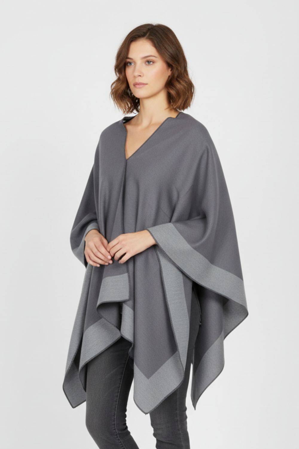 Relaxed Knit Cape