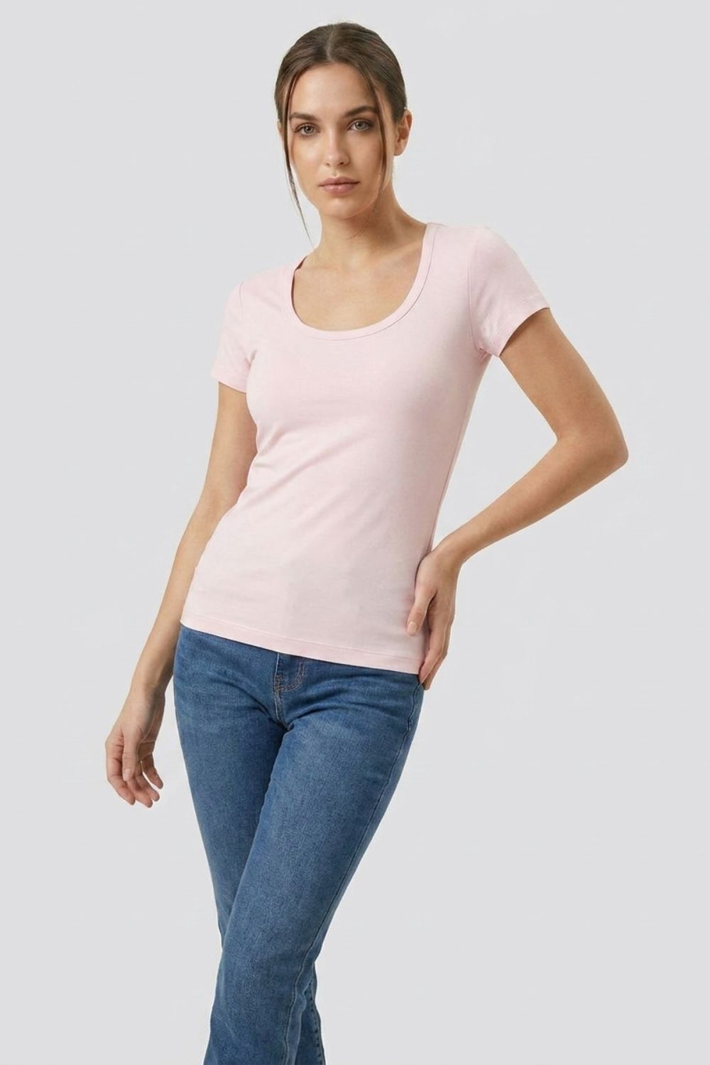 Round Neck Short-Sleeve Shirt