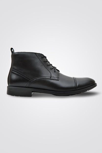 Leather Lace-Up Boots