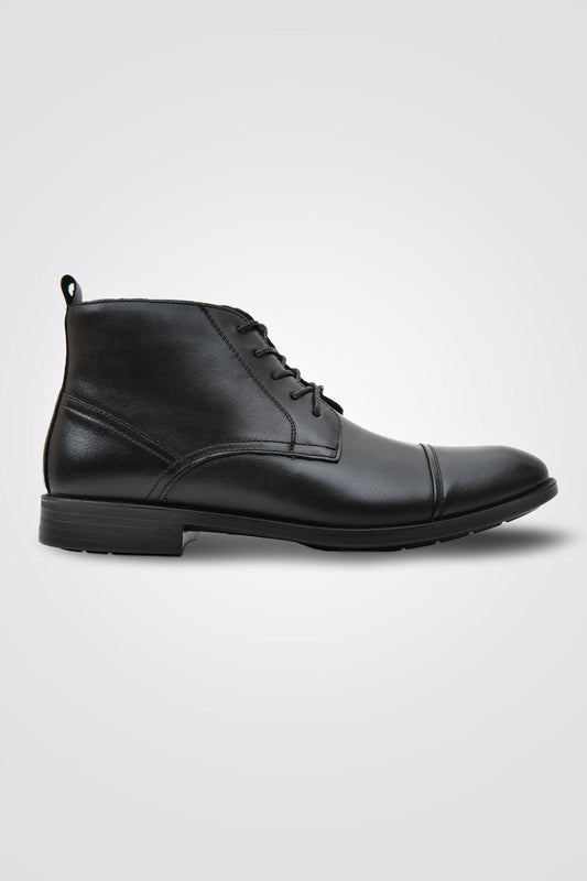 Leather Lace-Up Boots