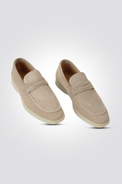 Suede Slip On Moccasins